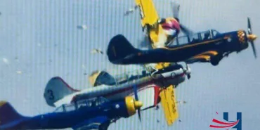 Aerobatic Disaster in the Air: Two Planes Collide, One Pilot Killed