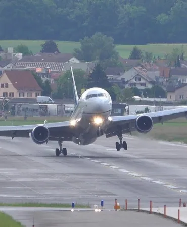 Bouncing Plane Moments: Landing Attempt at Zurich Airport Goes Viral