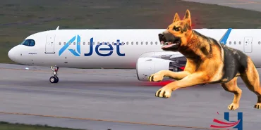 Dog on Taxiway Halts Aircraft!