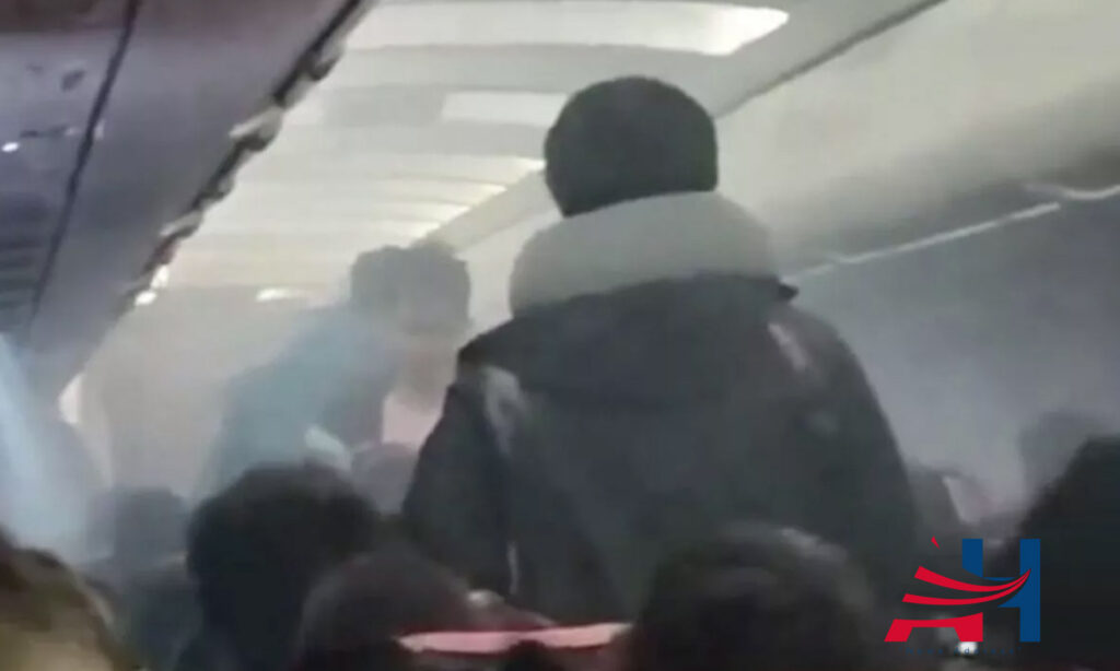 Smoke-Filled Cabin: Terrifying Moments After Explosion on Plane