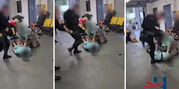 Police Brutality Scandal at Manchester Airport: Shocking Footage!