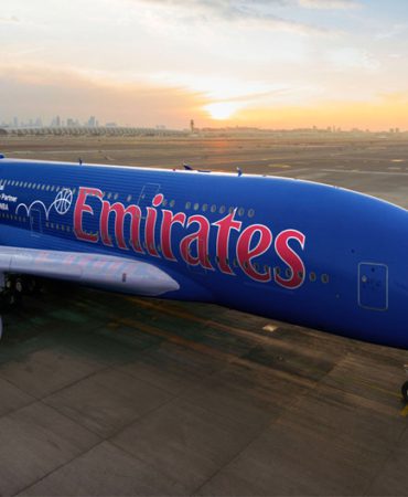 Emirates brings basketball excitement to airplanes with NBA-themed A380!