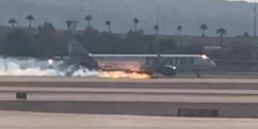 Dangerous Moments in Las Vegas: Frontier Airlines Plane's Landing Gear Catches Fire