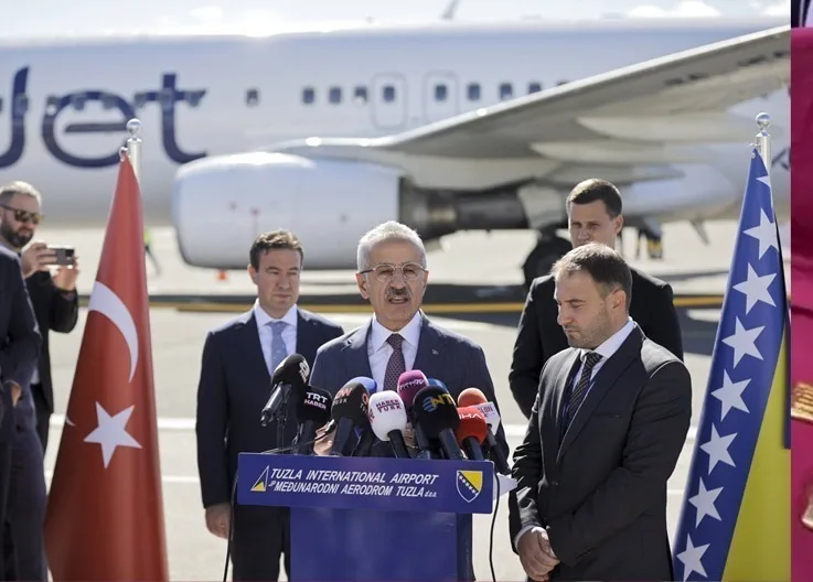 AJet Launches Tuzla Flights: Minister Uraloğlu Says Turkey-Bosnia Friendship Will Continue to Strengthen