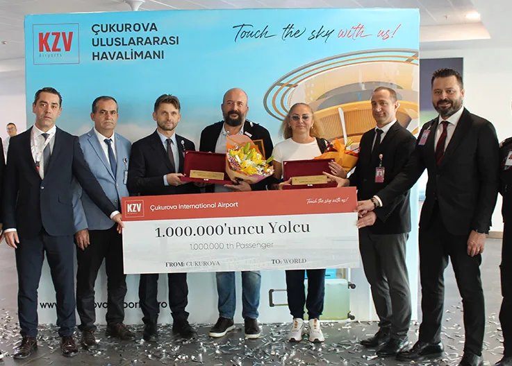 Surprise for the 1 Millionth Passenger at Çukurova International Airport