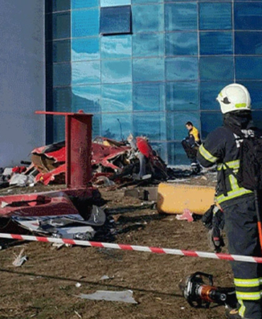 Ambulance Helicopter Crashed in Hospital Garden. 4 People Lost Their Lives