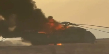 CH-53E Helicopter Makes Emergency Landing Amid Flames