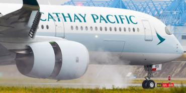 Cathay Pacific Airbus A350 Makes Safe Landing in Boston!