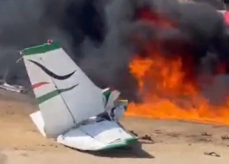 Nightmare in the Sky: Cessna 172 Crashes in Flames, Three Dead