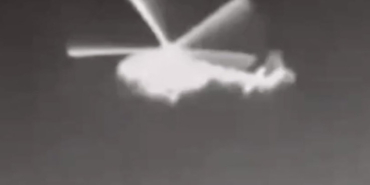 Ukrainian Drone Strikes Russian Helicopter!