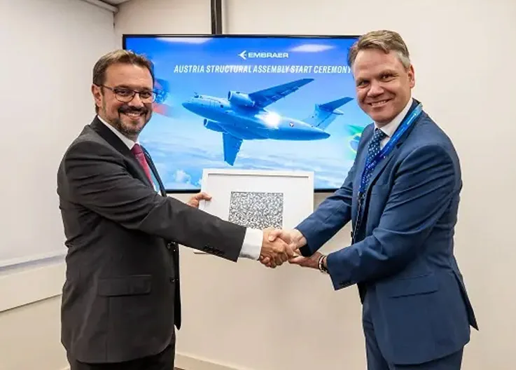 Embraer Begins Production of Austria's First C-390 Millennium Aircraft