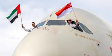 Etihad Airways Makes Historic Flight to Singapore with the A380!