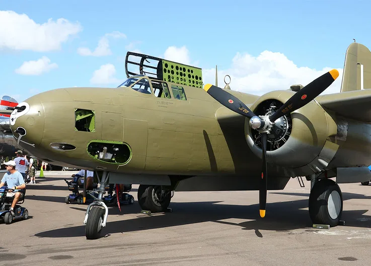 Scary Crash at Texas Airshow: A20 Havoc Aircraft Crashes and Catches Fire!