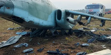 Su-25 Fighter Jet Struck by Truck!