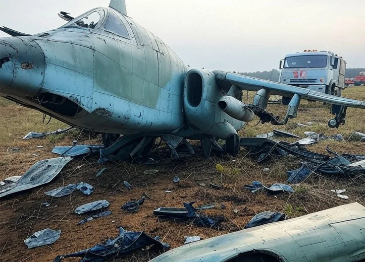 Su-25 Fighter Jet Struck by Truck!