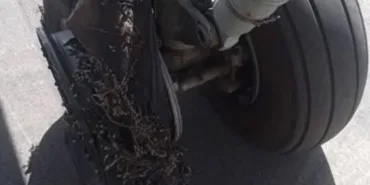 Tire Burst During Takeoff in Algeria!