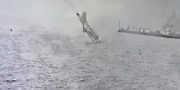 U.S. Navy Fighter Jet Crashes into Water