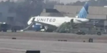 United Airlines Plane Catches Fire During Takeoff!
