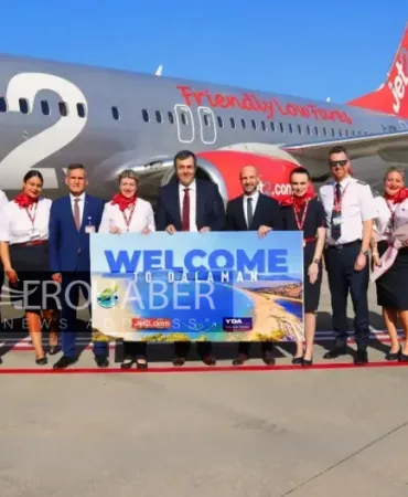 First Group of Tourists from the UK Welcomed with Flowers in Dalaman