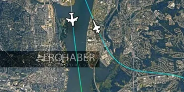 Near Disaster! Military Jet Passes Tangentially to Passenger Plane