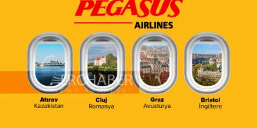 Pegasus Airlines Introduces New Routes! Direct Flights to Atyrau, Graz, Cluj, and Bristol