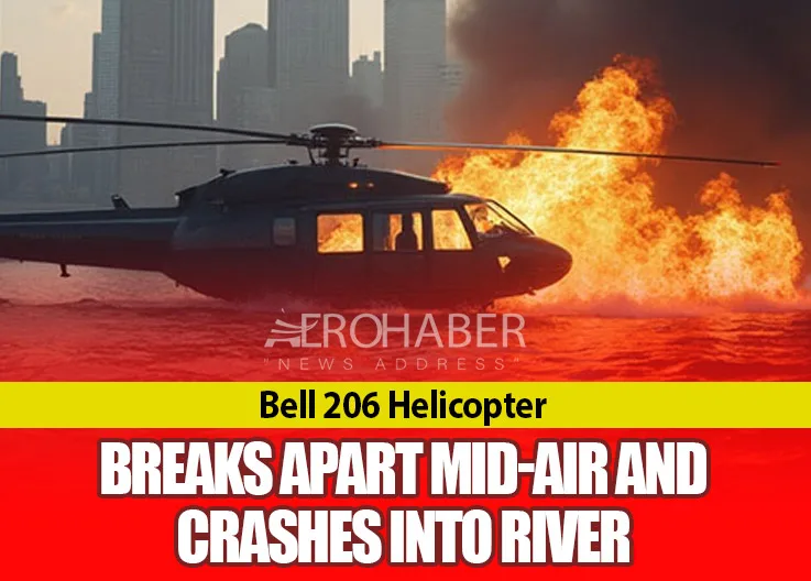 Bell 206 Helicopter Breaks Apart Mid-Air and Crashes into River