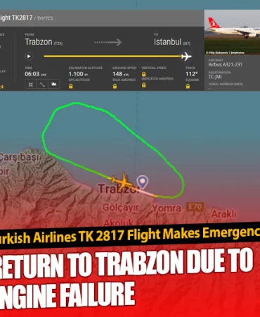 Turkish Airlines TK 2817 Flight Makes Emergency Return to Trabzon Due to Engine Failure