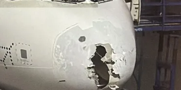 Aircraft Radome Shattered: Hailstorm Disaster Averted on Delhi–Srinagar Flight