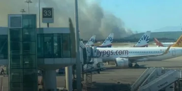 Fire in İzmir! Airport Closed to Flights