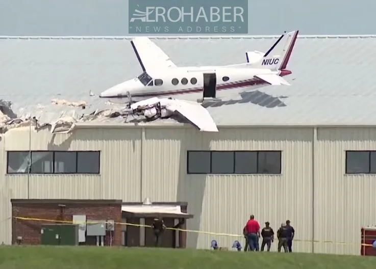 Plane Crash in the U.S.: Beechcraft King Air Hits Hangar Roof