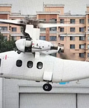 China’s First Manned Tiltrotor UR6000 Successfully Flies