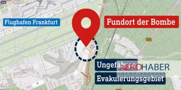 Another bomb from the Second World War found at Frankfurt Airport