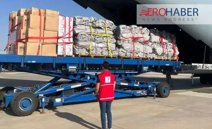Military Aircraft Sends Turkish Red Crescent Aid to Afghanistan