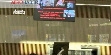 ABD and Canadian Airports Hacked! "Free Palestine" Message