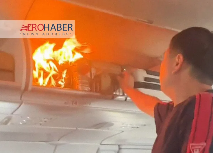 Battery fire in the air! Air China makes emergency landing
