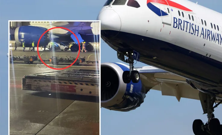 Dreamliner Crisis at Heathrow: Ground Vehicle Crashes Into British Airways Plane