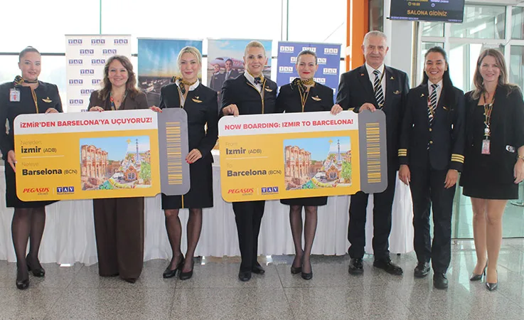 New Route from Pegasus: Direct Flights from İzmir to Barcelona Have Started
