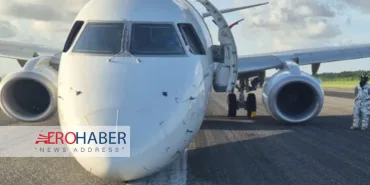 Sky High Dominicana Aircraft Nose Stuck on Runway
