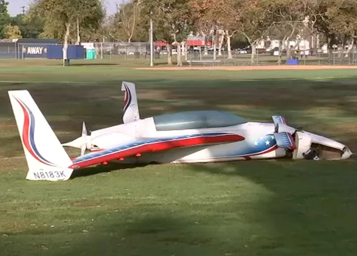 Small Plane Hits Woman Walking in the Park