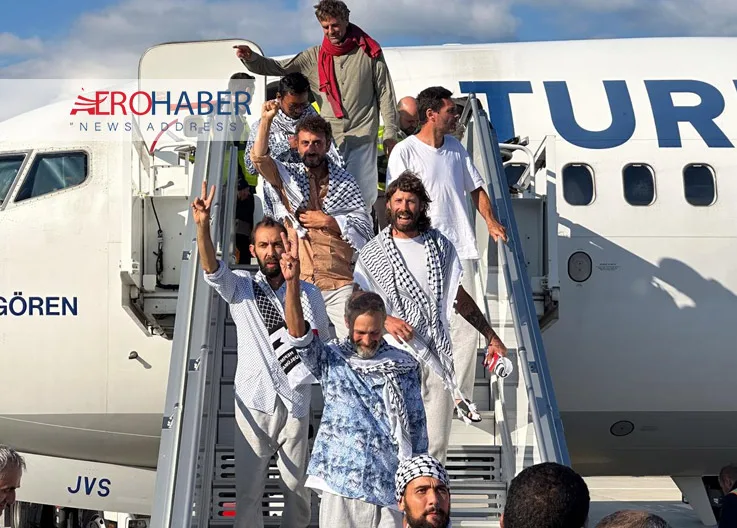 Turkish Activists from the Sumud Flotilla Return to Türkiye on a Turkish Airlines Flight