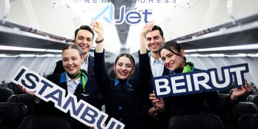 AJet Announces Beirut Route! Flights Every Day of the Week from Istanbul!