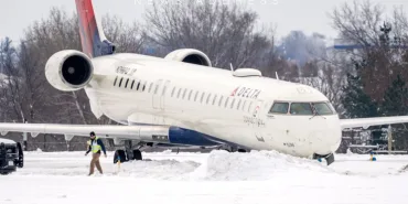 Delta Air Lines Aircraft Skids Off Taxiway, Passengers Safely Evacuated