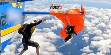 Terrifying Moments in Australia: Skydiver Left Hanging from Aircraft Tail at Thousands of Metres