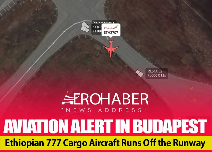 Aviation Alert in Budapest: Ethiopian 777 Cargo Aircraft Runs Off the Runway