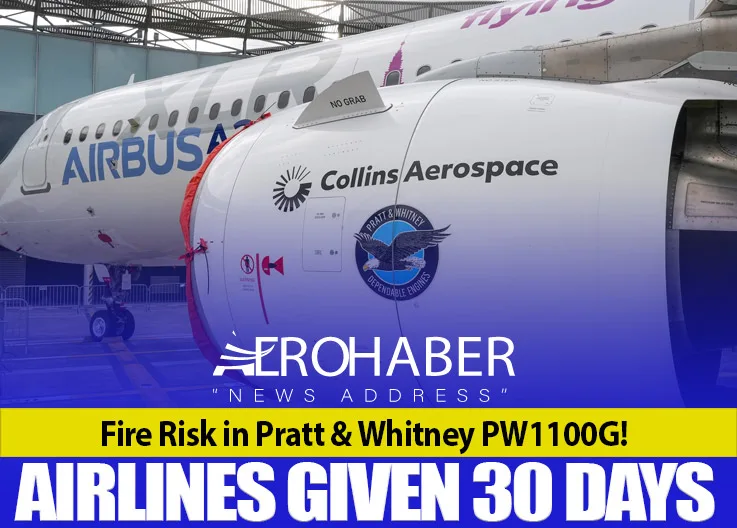 Fire Risk in Pratt & Whitney PW1100G! Airlines Given 30 Days