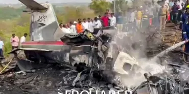 Learjet 45 Crashes Near Baramati Airport