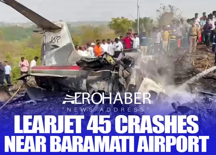 Learjet 45 Crashes Near Baramati Airport