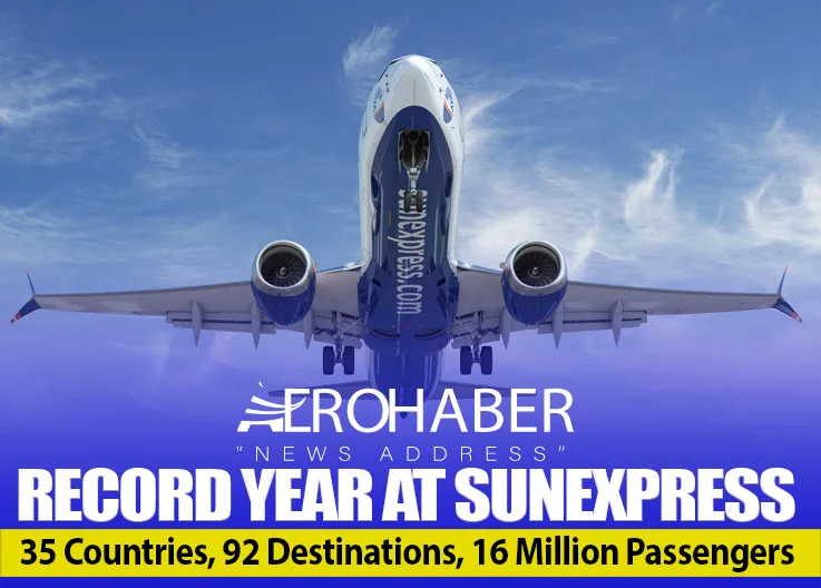 Record Year at SunExpress: 35 Countries, 92 Destinations, 16 Million Passengers
