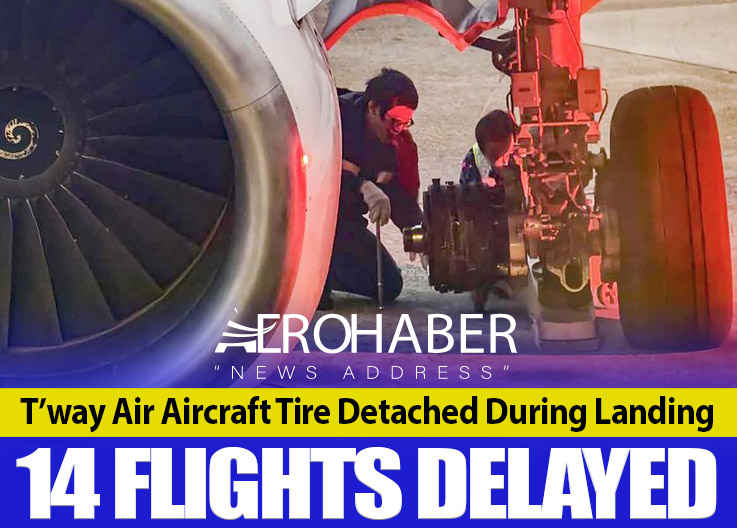 T’way Air Aircraft Tire Detached During Landing: 14 Flights Delayed