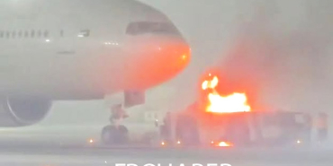 Etihad’s Boeing 777-300ER Pushback Vehicle Catches Fire